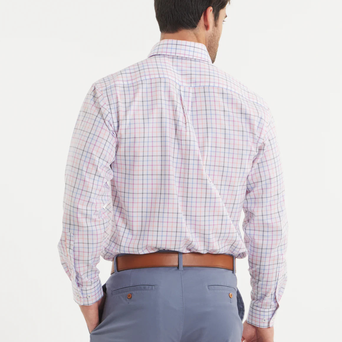 Southern Marsh Chateau Windowpane Dress Shirt