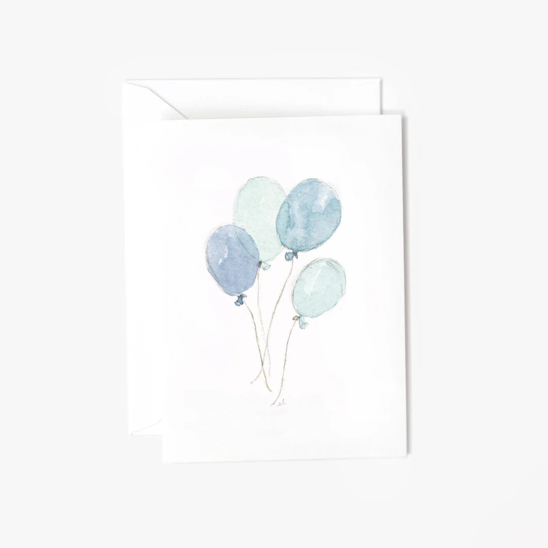 Emily Lex Studio Mini Blue Balloons Card