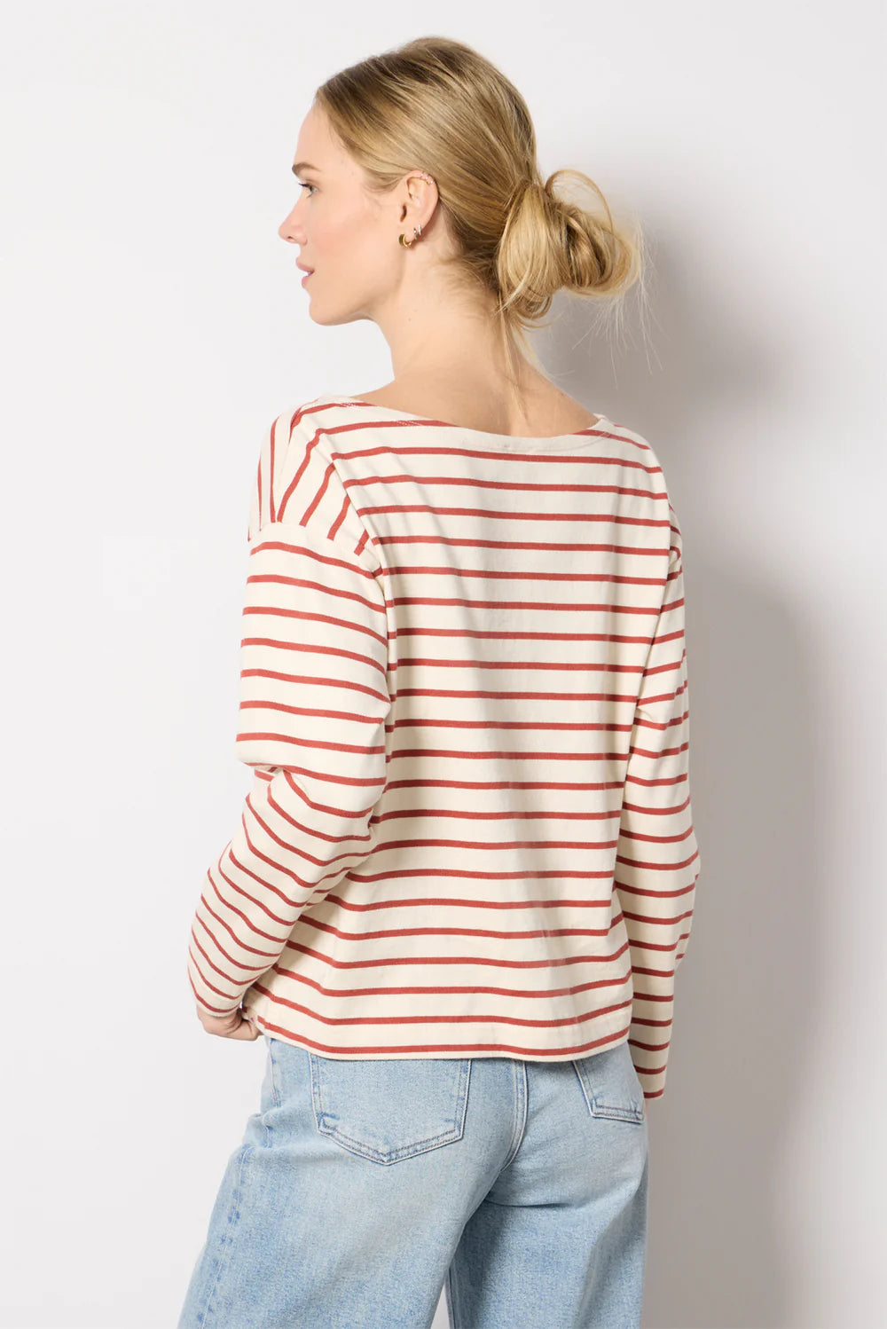 Faherty Sport Jersey Boatneck Top