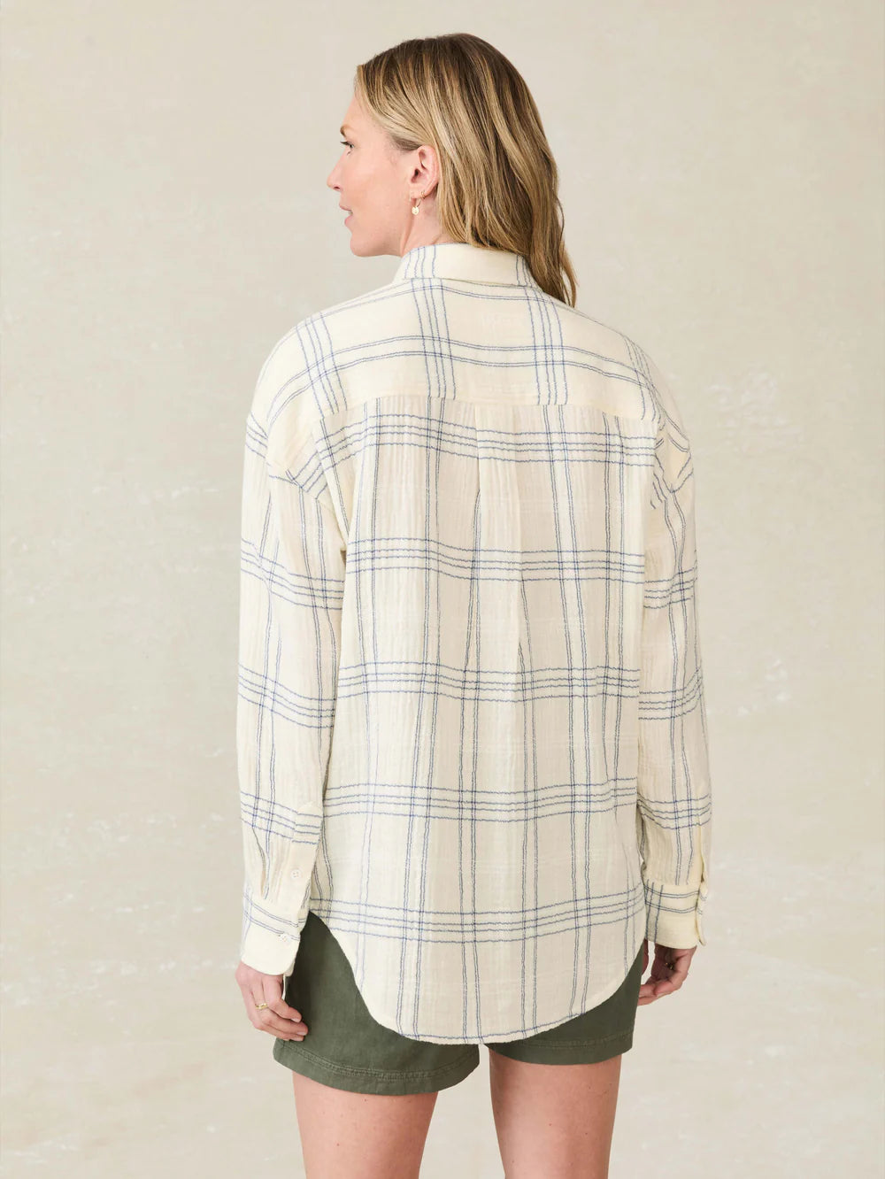 Faherty Dune Cotton Gauze Relaxed Shirt