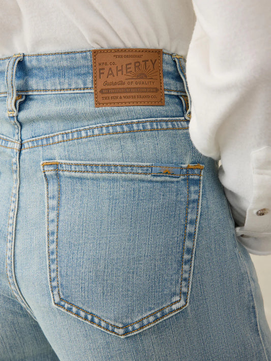 Faherty Saturday Denim Wide Leg