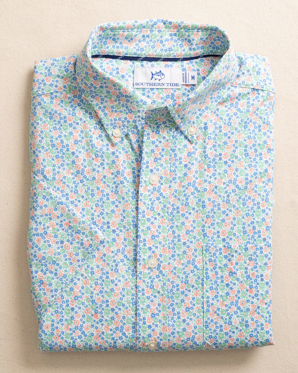 Southern Tide Petal Party Intercoastal Short Sleeve Sportshirt