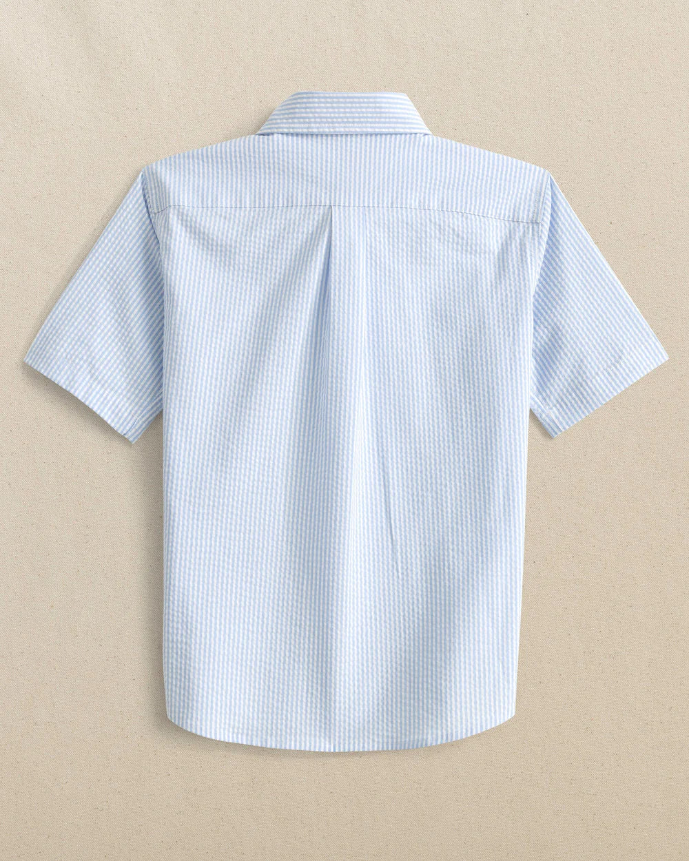 Southern Tide Boys Folly Field Seersucker Short Sleeve Sport Shirt