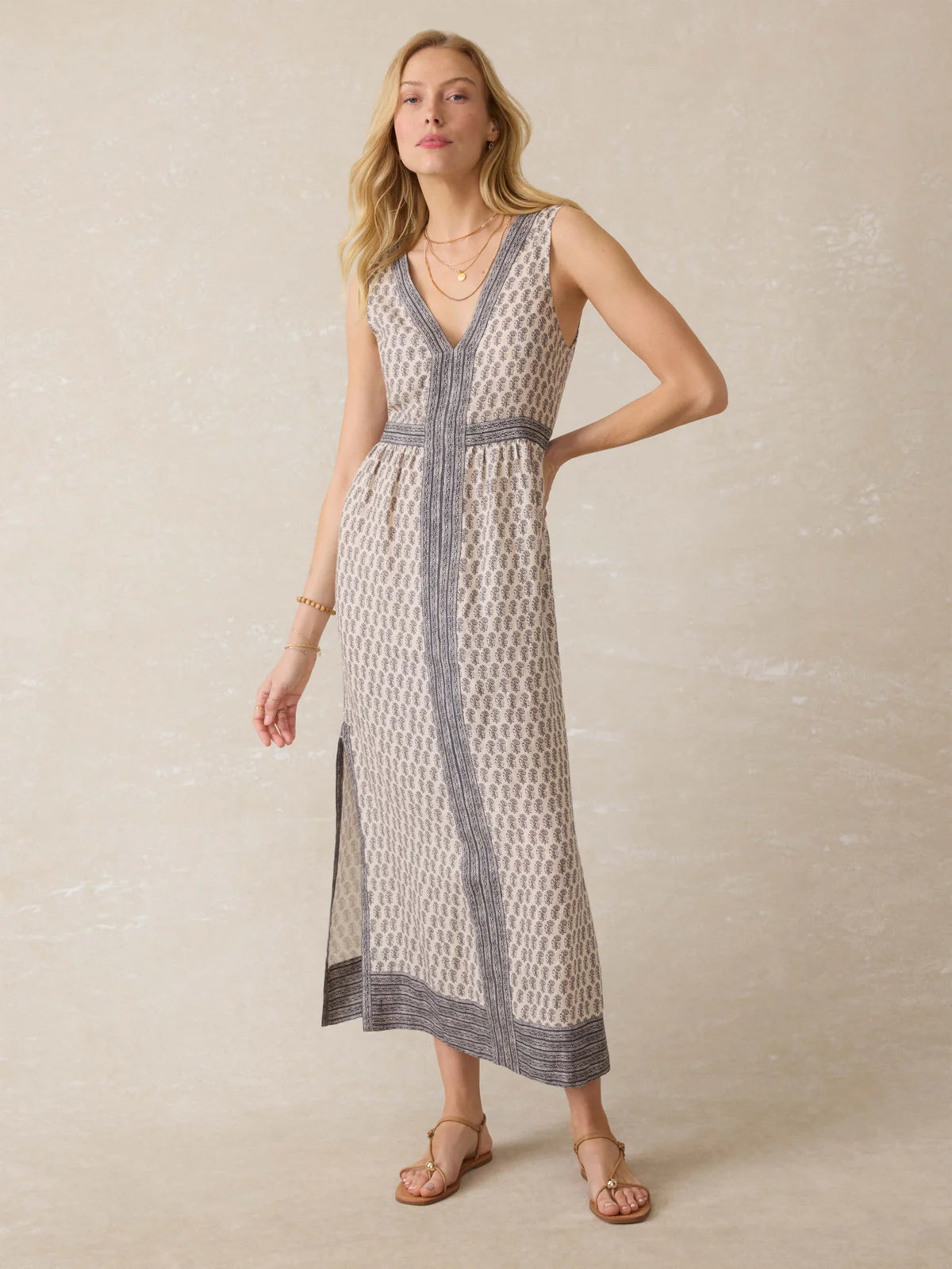 Faherty Women's Macey Linen Maxi Dress