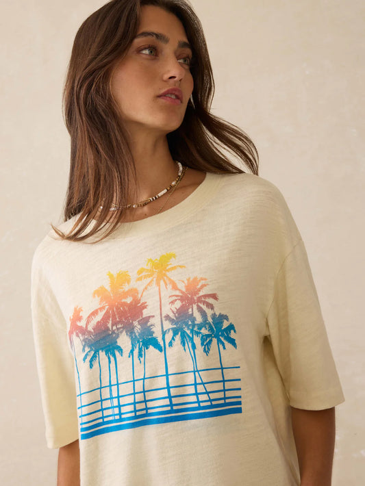 Faherty Women's Sunwashed Midweight Organic Vintage Tee