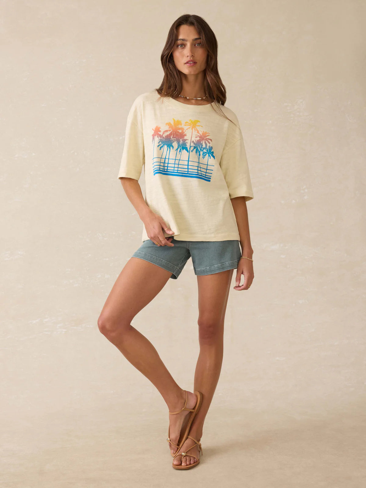 Faherty Women's Sunwashed Midweight Organic Vintage Tee