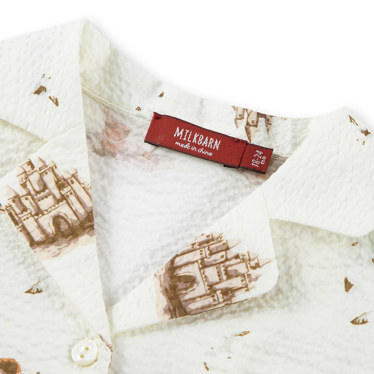 Milkbarn Sandcastle Button-Up Two Piece Set