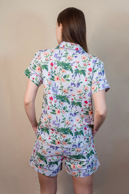 Denise Rae Women’s Garden Groove Lavender | Short Sleep set