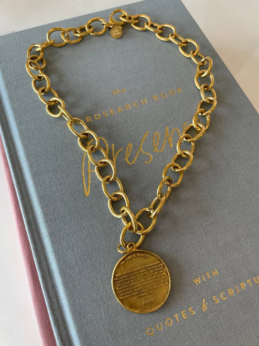 Cola Stacks Gold Lord’s Prayer Necklace
