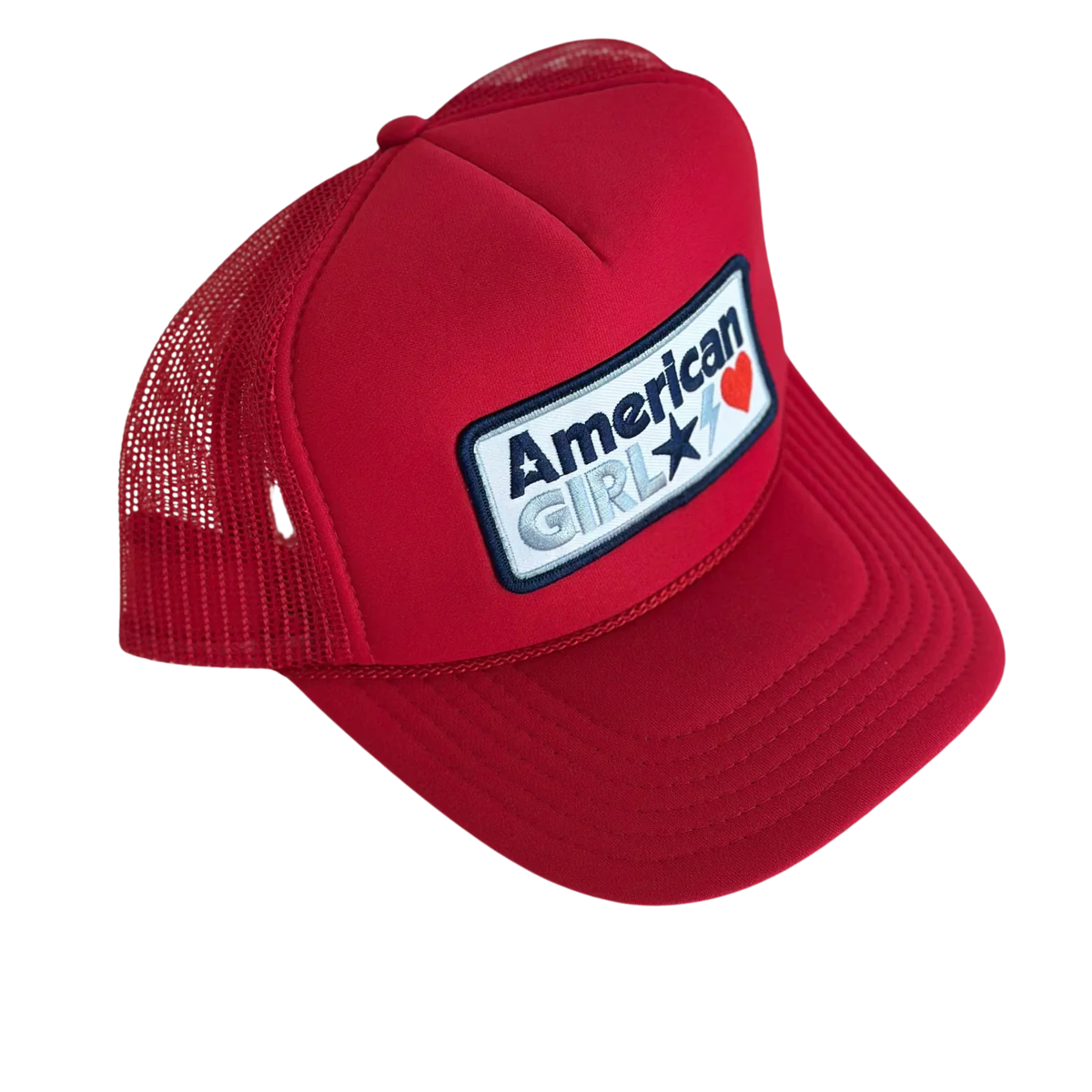 Local Beach American Girl Patch Trucker Hat
