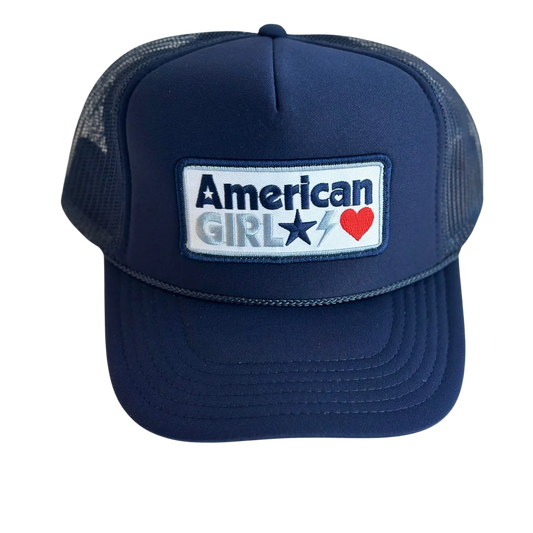 Local Beach American Girl Patch Trucker Hat