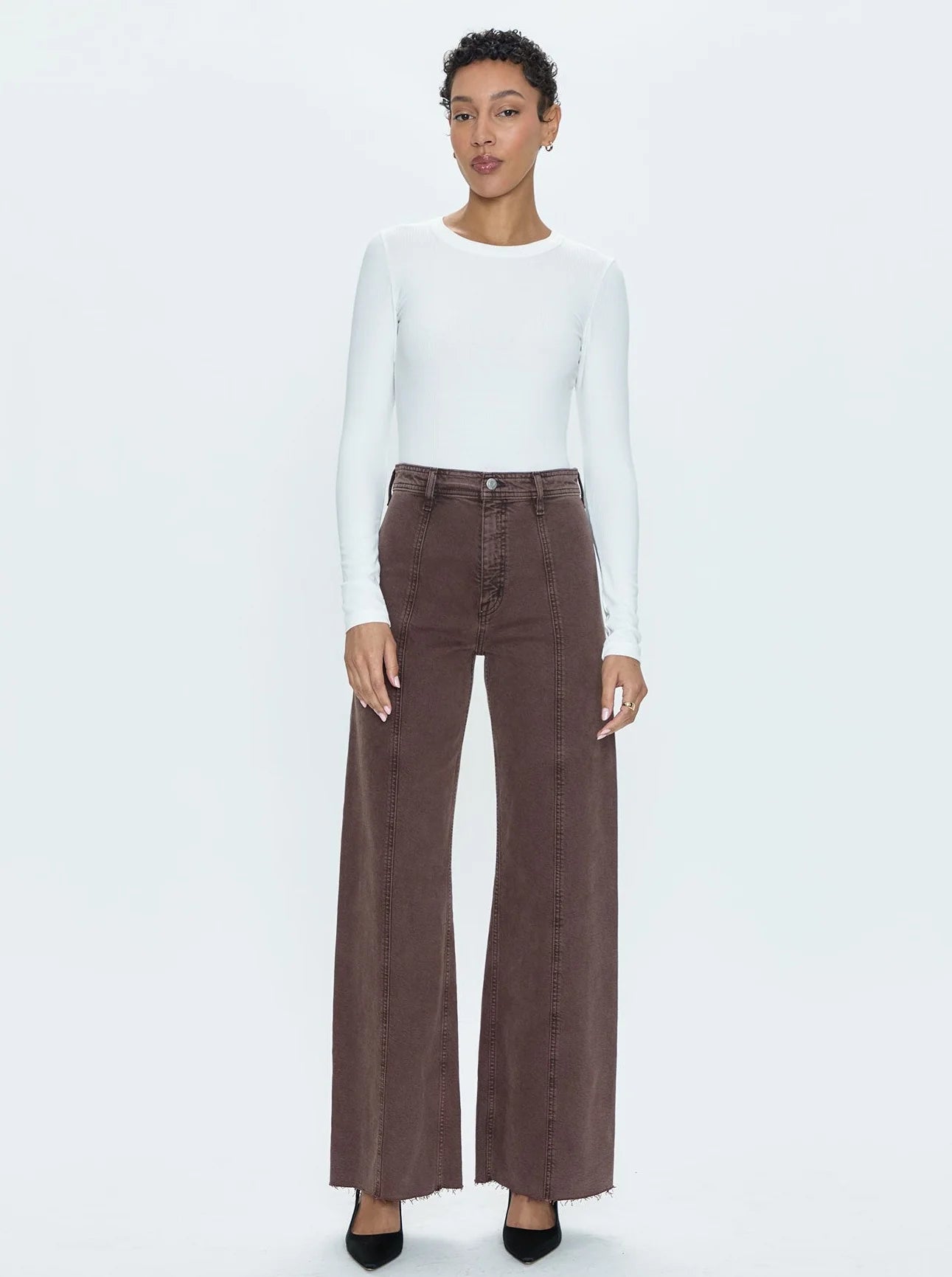 Pistola Penny Seamed High Rise Wide Leg Jean