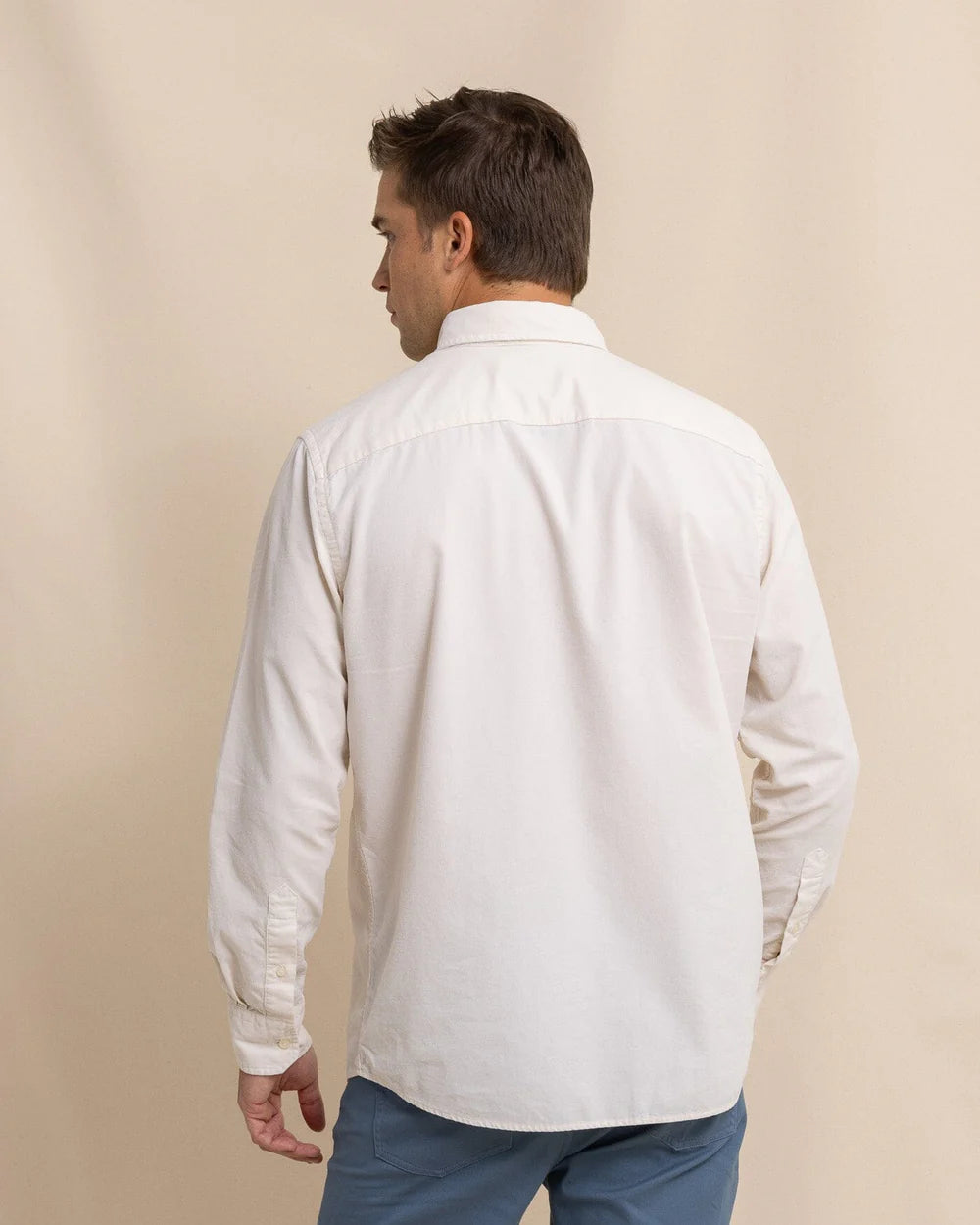 Southern Tide Lightweight Bedford Cord Long Sleeve Sportshirt