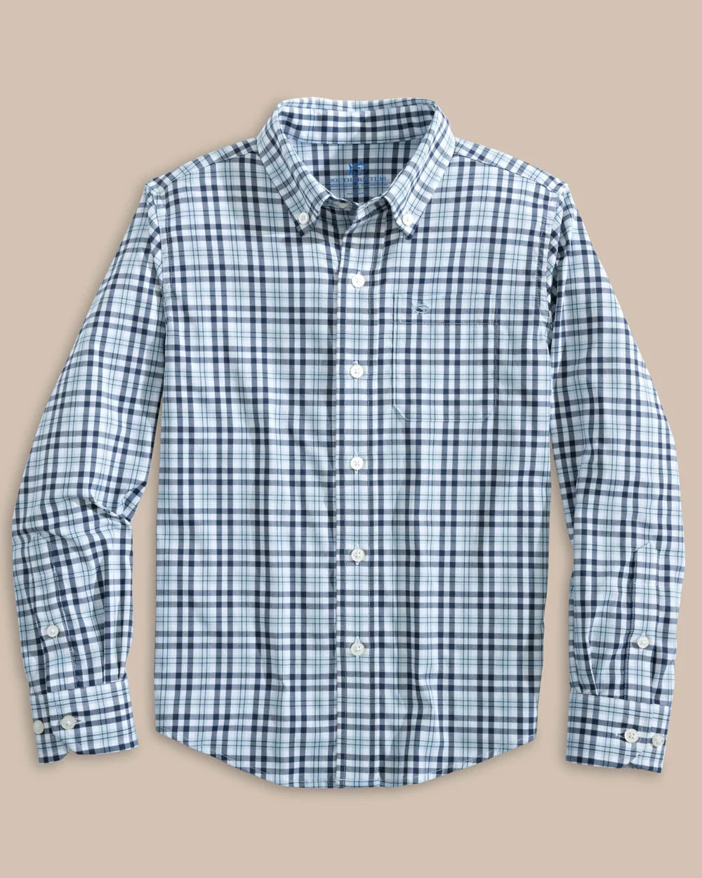 Southern Tide Boys Haywood Plaid Sport Shirt