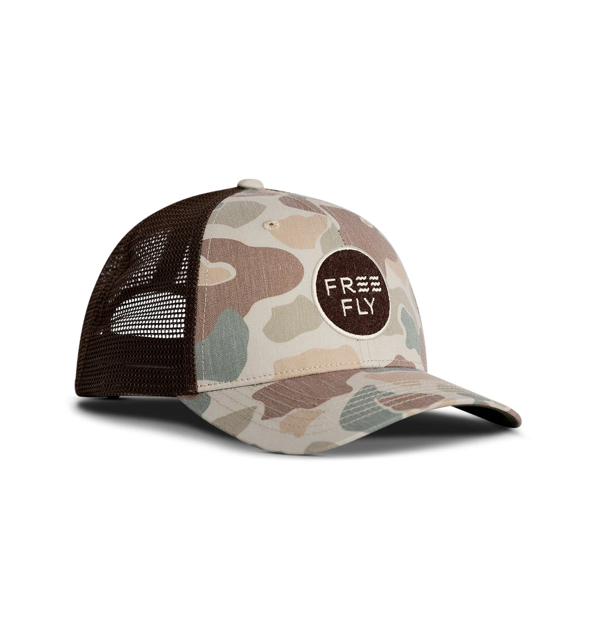 Free Fly Men’s Camo Trucker Hat