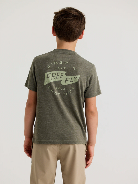 Free Fly Youth First And Last Tee
