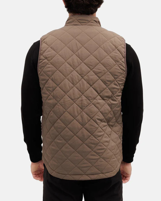 Waggle Crosscut Men's Quilted Vest - Iron Range