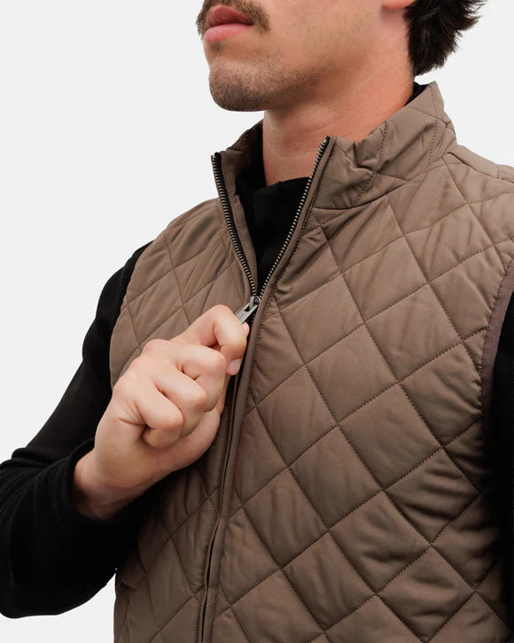 Waggle Crosscut Men's Quilted Vest - Iron Range