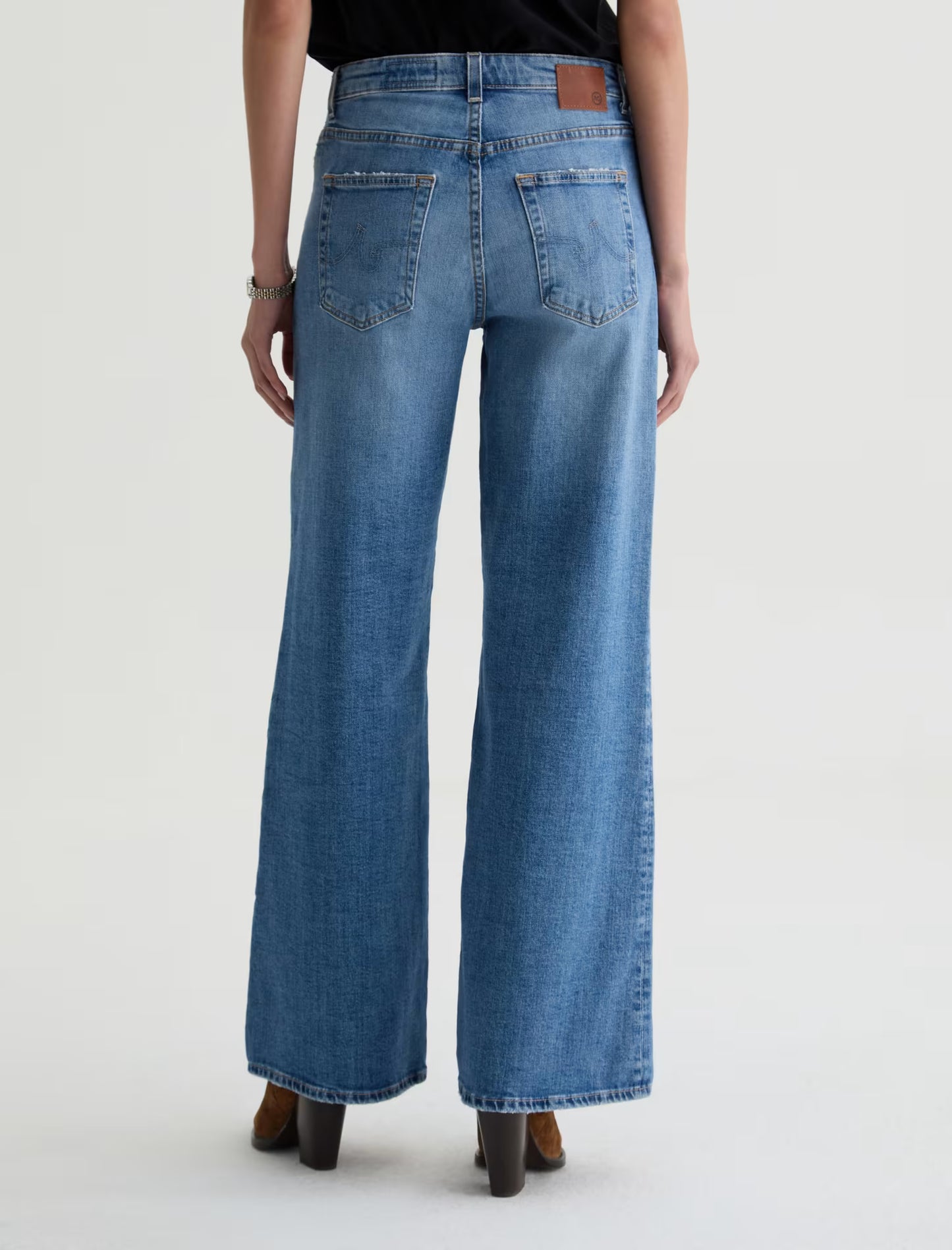AG Saige Wide Leg Jean Mid-Rise Fit | American West