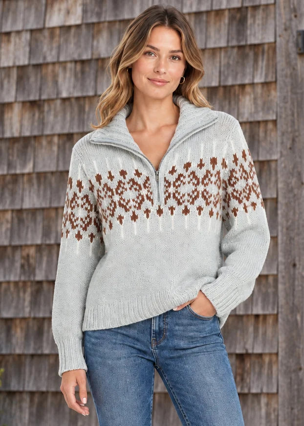 Wooden Ships Meribel Half Zip Chunky Top