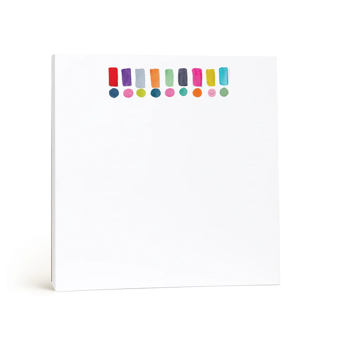 E. Frances Happy Dots Exclamation Chunky Notepad