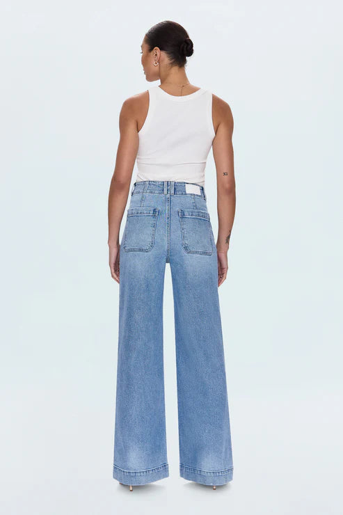 Pistola Lana High Rise Ultra Wide Leg Jean - Terrace