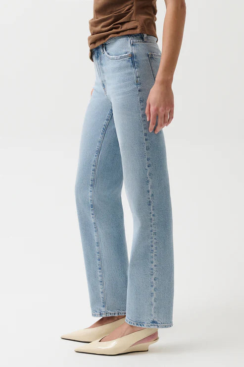 Pistola Aleks Mid Rise Straight Long Jean- Aegan