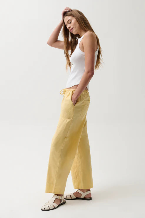 Pistola Theo Poplin Pant - Light Turmeric