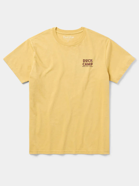 Duck Camp Men's Bass Tourney Tee -Mustard
