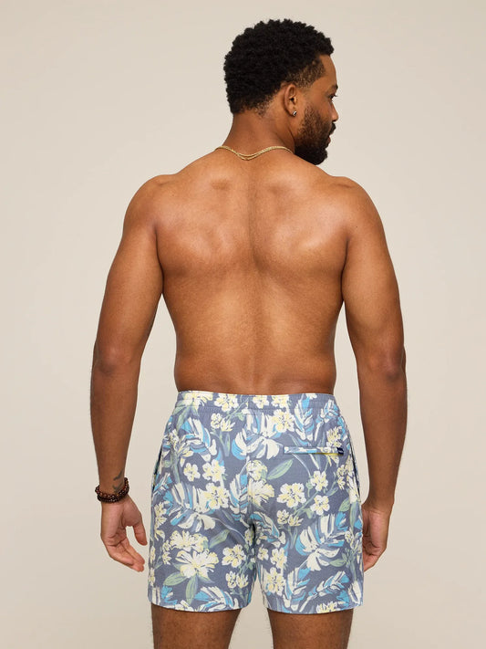 Chubbies Lined Classic Swim Trunk- Starry Night Stems
