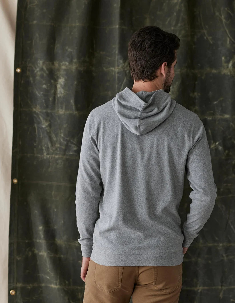 The Normal Brand Puremeso Essential Hoodie in Athletic Grey