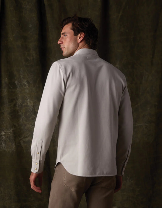 Normal Brand Men's Tentoma Stretch Vintage Button Up In Dawn Blue