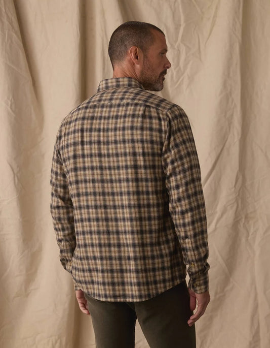 The Normal Brand Hudson Double Brushed Flannel in Toasted Chestnut Plaid