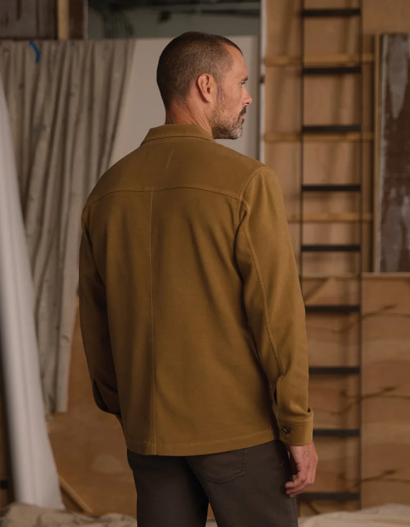 The Normal Brand Comfort Terry Chore Coat in Russet