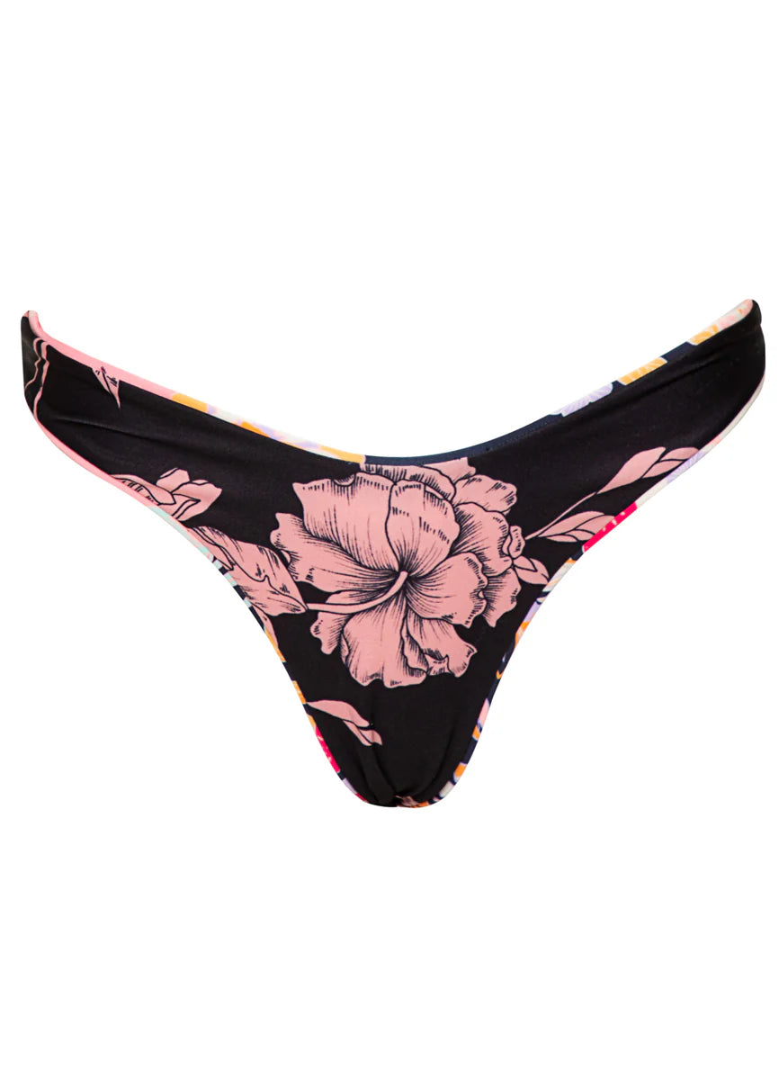 Maaji Women's Blushing Flourish Splendour Regular Rise Thin Side Bikini Bottom