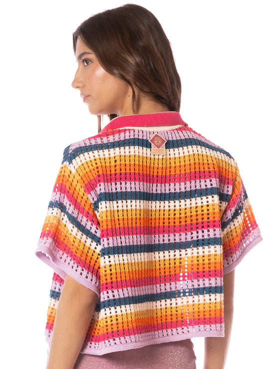 Maaji Women's Pink Prism Lyne Shirt