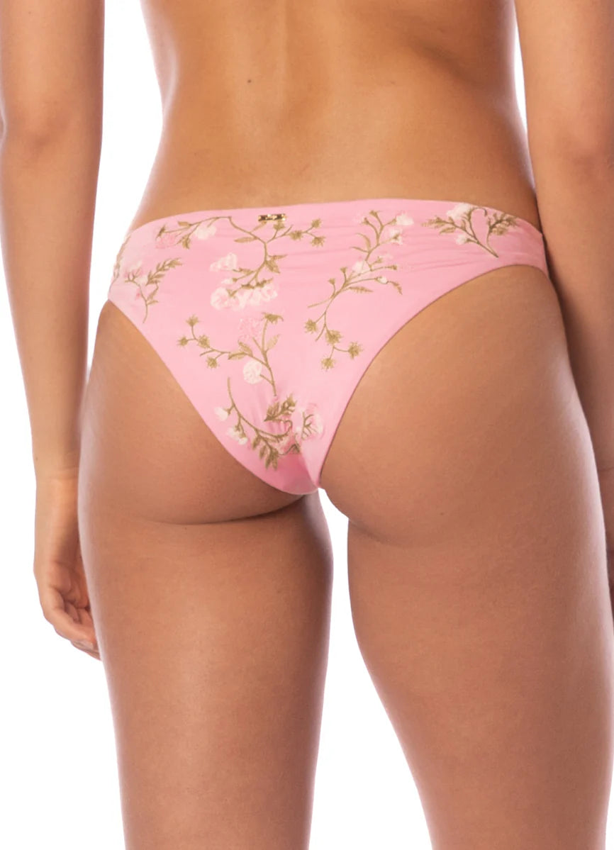 Maaji Women's Light Garden Flirt Low Rise Thin Side Bikini Bottom