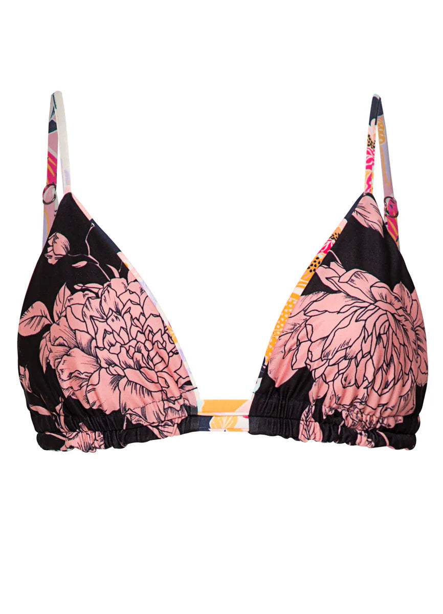 Maaji Women's Blushing Flourish Lydia Sliding Triangle Bikini Top