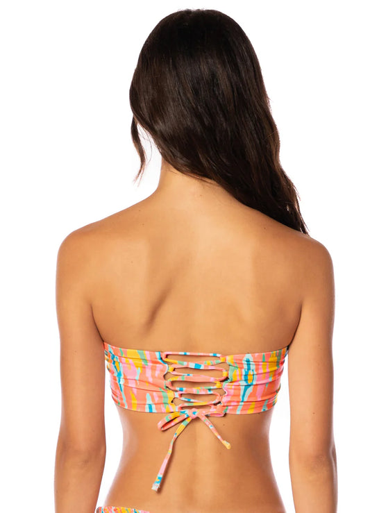 Maaji Mystic Ikat Artemis Strapless Bandeau Bikini Top