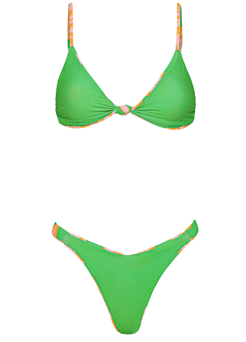 Maaji Sunset Petals Sahara Fixed Triangle Bikini Top