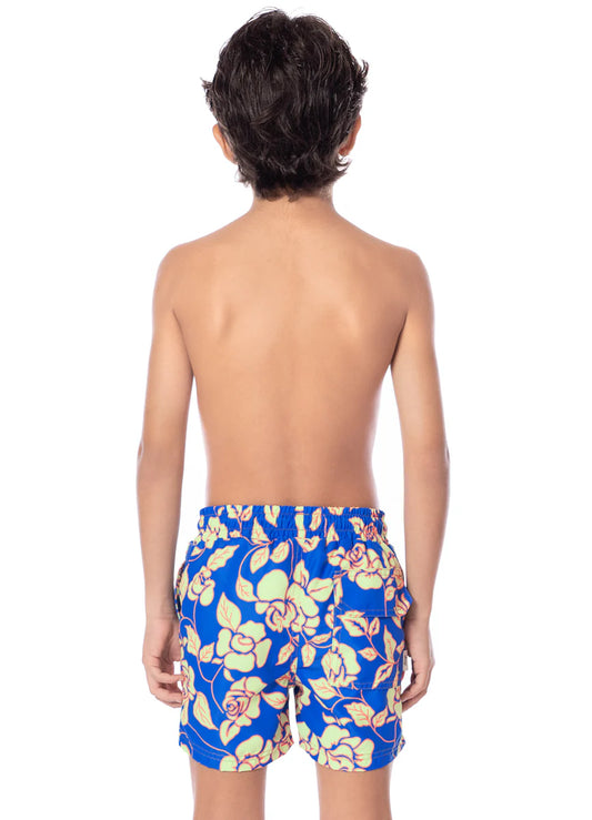 Maaji Cobalt Flora Little Sailor Boys Trunks
