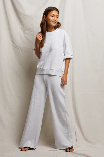 Perfectwhitetee Rebecca Cotton Short Sleeve Sweatshirt
