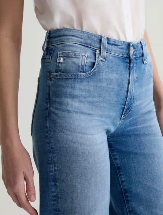 AG Women's Saige Wide Leg Crop Mid-Rise Fit