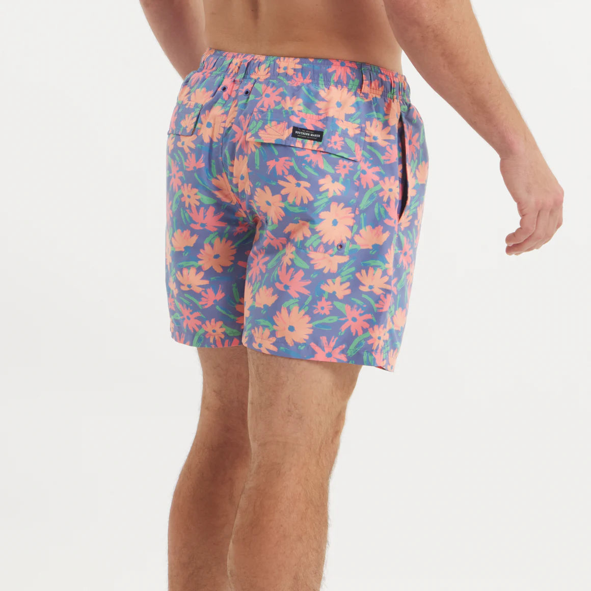Southern Marsh Men's Harbor Lined Trunk - Pushing Daisies