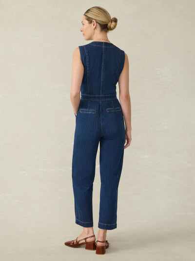 Faherty Women's Denim Giselle Jumpsuit