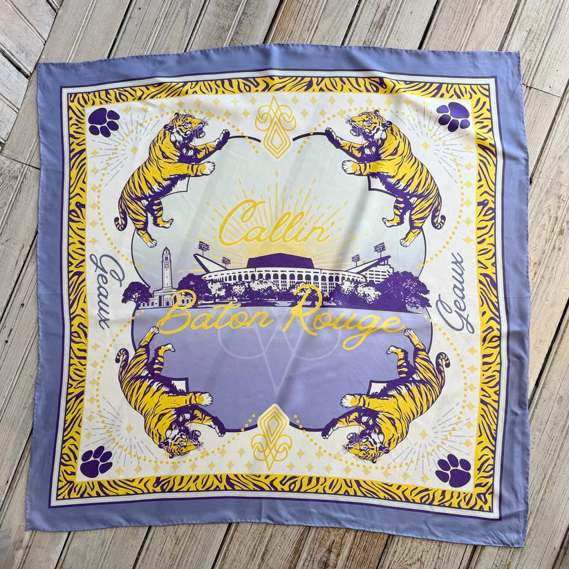 Nola Mercantile Geaux Silk Scarf