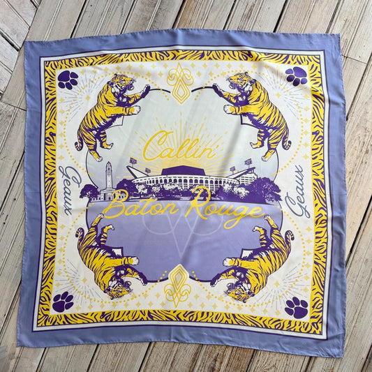 Nola Mercantile Geaux Silk Scarf