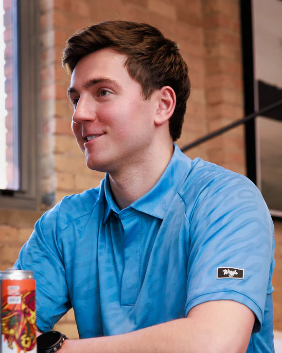 Waggle Men's Superior WeaveLight Jacquard Polo