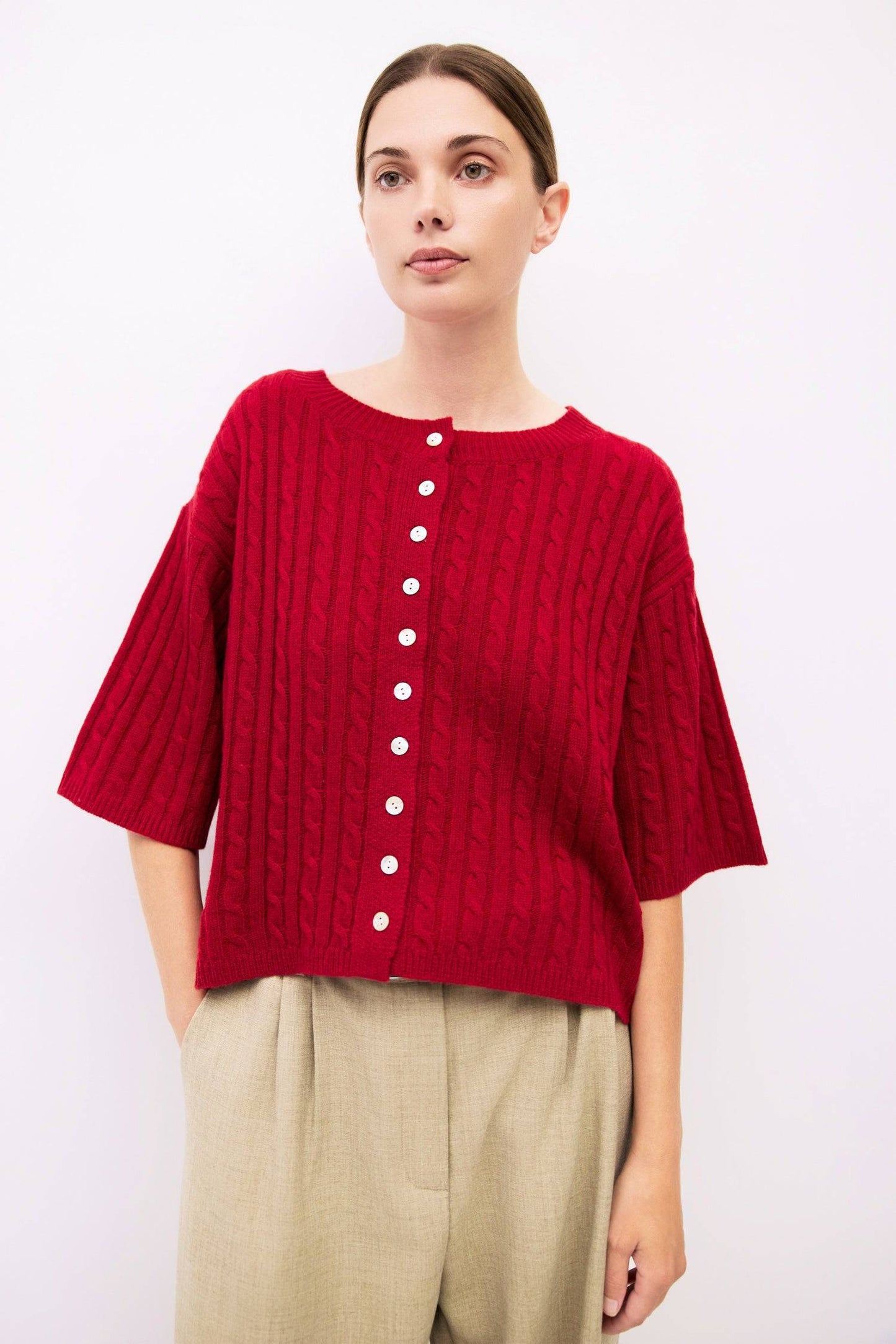 Mod Red The Poppy Cardigan