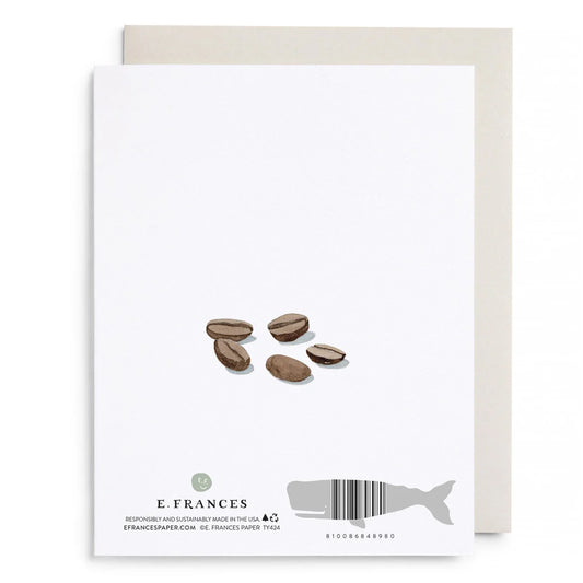 E. Frances Espresso Thanks Greeting Card